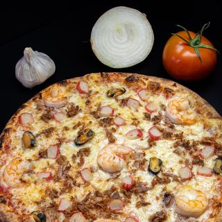 G Pizza de mariscos