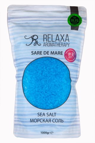 Sare de baie cu ulei eteric de palmarosa, levănţică și patchouli