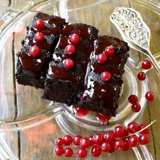 Малиново брауни 1