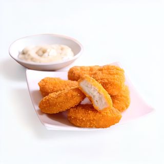 Nuggets De Pollo Con Arroz Blanco
