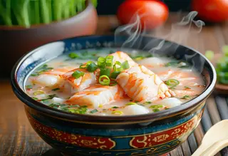 Zupa z paluszkami surimi
