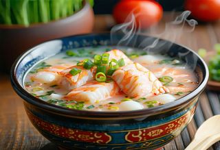 Zupa z paluszkami surimi