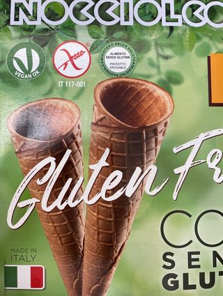 Cono cialda vuoto  Vegan e gluten free