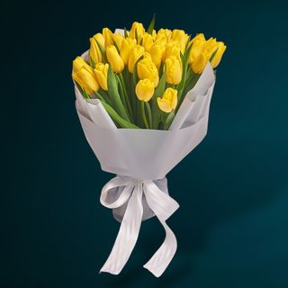 Buchet 25 Lalele Galbene