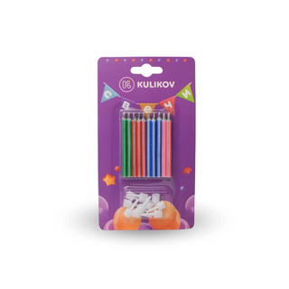  Свечи для торта Magic.1 упак*10 штук. Длина 6 см