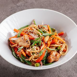 Удон  з креветками і овочами (370г)