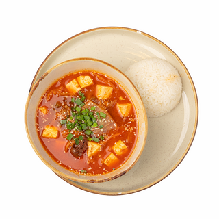 Кимчи суп с рисом