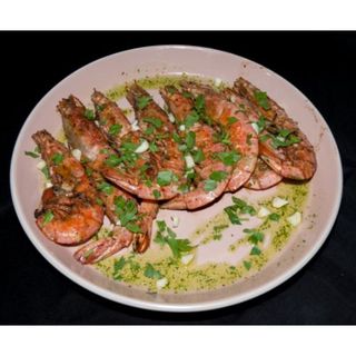 Gambes A La Planxa Amb Sal Grossa Ración