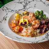 Винегрет с креветками