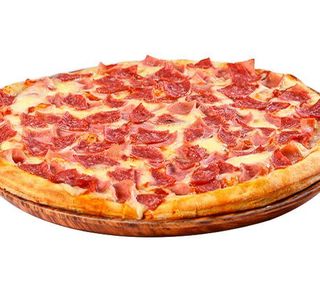 Pizza De Jamón Y Salami (Mediu