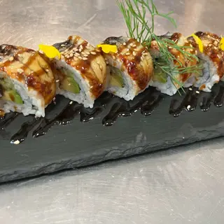 74. Anguila uramaki roll