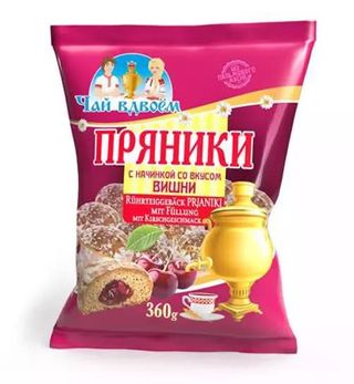 Pierniki z nadzieniem wiśniowym “Herbata we dwóje” 360g