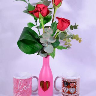 Botella Love Con Tazas