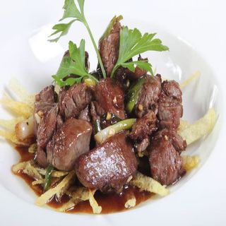 Salteado de solomillo