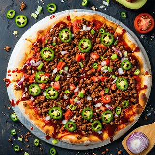 Bbq Mexican Beef Pizza