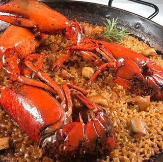 Paella de Bogabante 