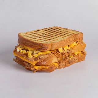 Cheese Pulled Big Toast Scramble