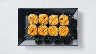 Baked Fried Salmon Maki 