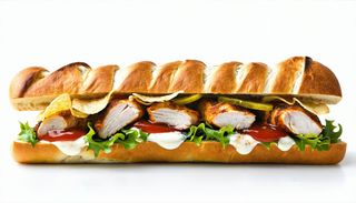 Panino con braciole di pollo
