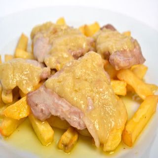 Pollo Con Salsa Miel Y Mostaza