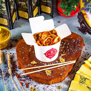 W8-ლაფშა ზღვის პროდუქტებით ტერიაკის სოუსში