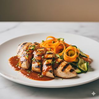 Pollo con salsa speciale