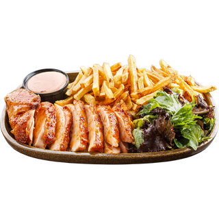 Пиле с хрупкава коричка с крилце (430г)