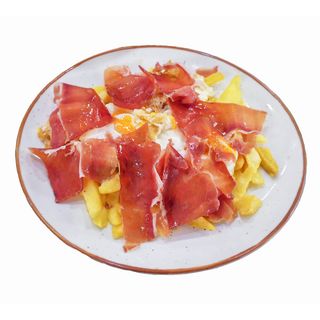 Huevos Rotos Jamón Serrano