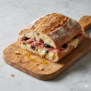 Pane condito con crudo