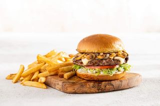Mushroom Swiss Burger
