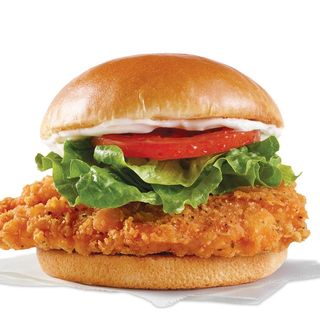 ცხარე ქათმის ბურგერი