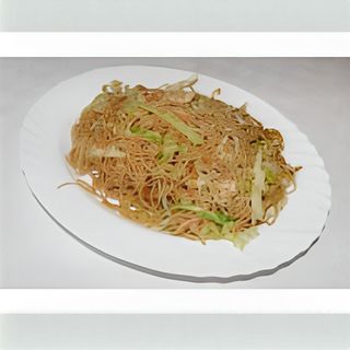 122. Спагети със зеленчуци и свинско (700г)