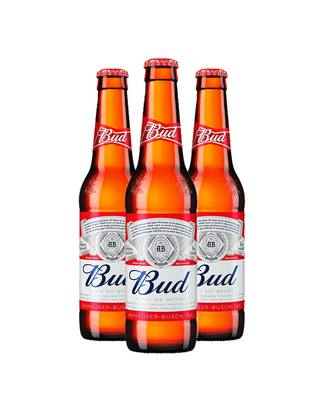 3x Budweiser 33 cl