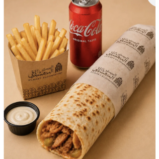  Menu Shawarma XL Poulet (frites et boisson)   