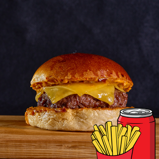 Combo CHEESEBURGER + Bebida + Patatas 