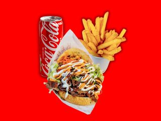 Kebab w Bułce Falafel Zestaw