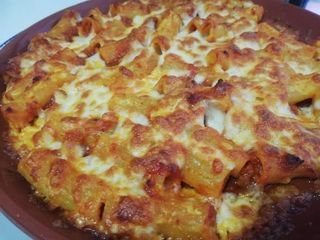 Pasta Bolognesa Gratinada