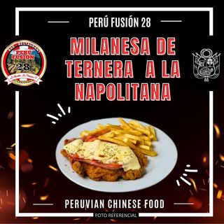 MILANESA DE TERNERA A LA NAPOLITANA