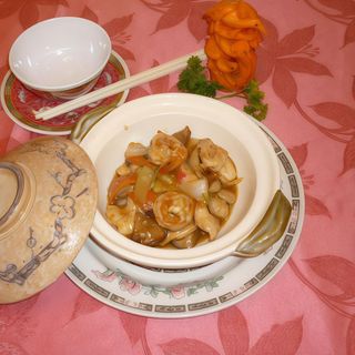 Mariscos En Plancha Caliente