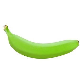 Green unripe bananas