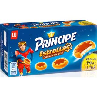 Principe Estrellas Choco 150 grs (4 bolsas )