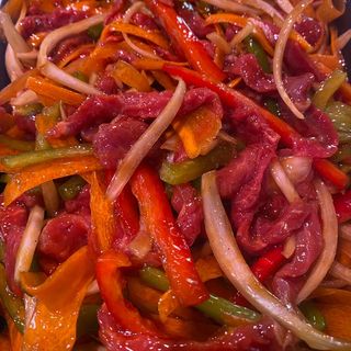 Ternera con verduras y salsa teriyaki