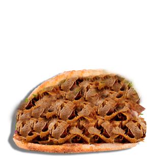 Dürum kebab pan pita solo carne