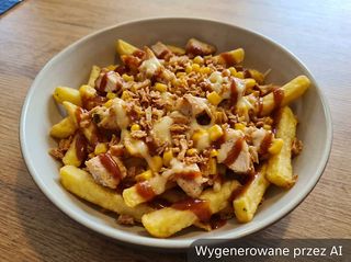 Frytki Z Posypką Z Kurczakiem