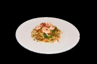 061-Yaki udon con gamberi e pistacchio