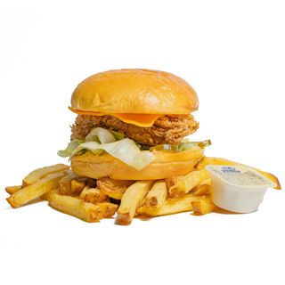 Meniu Flaming Schnitzel Burger