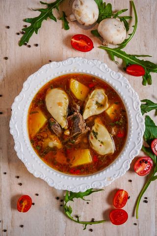 Суп из баранины с мини манты (420гр)