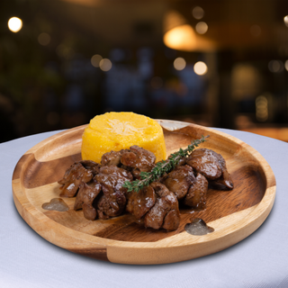 Ficatei la tigaie cu mamaliguta 450g