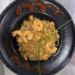 Pad Thaï  thaïlandais Crevettes