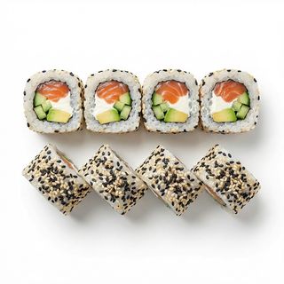 California w sezamie z łososiem